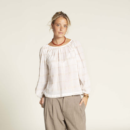 Moira Blouse Womens Paper Pattern - Wardrobe by Me - Simplifi Fabric