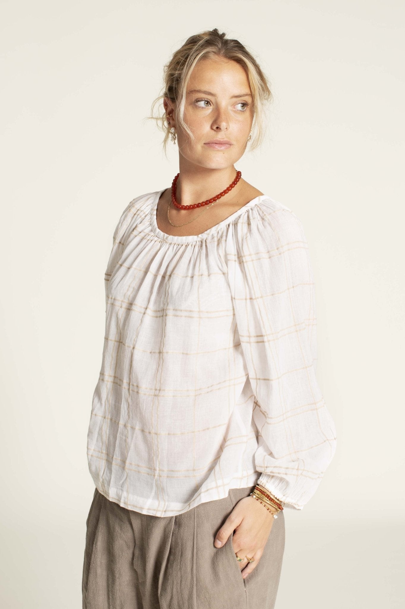 Moira Blouse Womens Paper Pattern - Wardrobe by Me - Simplifi Fabric