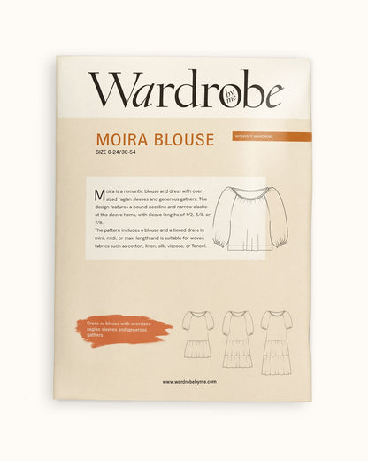 Moira Blouse Womens Paper Pattern - Wardrobe by Me - Simplifi Fabric