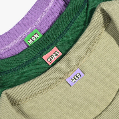 "MON 2 SUN" Woven Label Pack - Kylie And The Machine - Simplifi Fabric