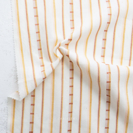 Monarch Grove - Ladder Stripe - Cream - Fableism Supply Co. - Simplifi Fabric
