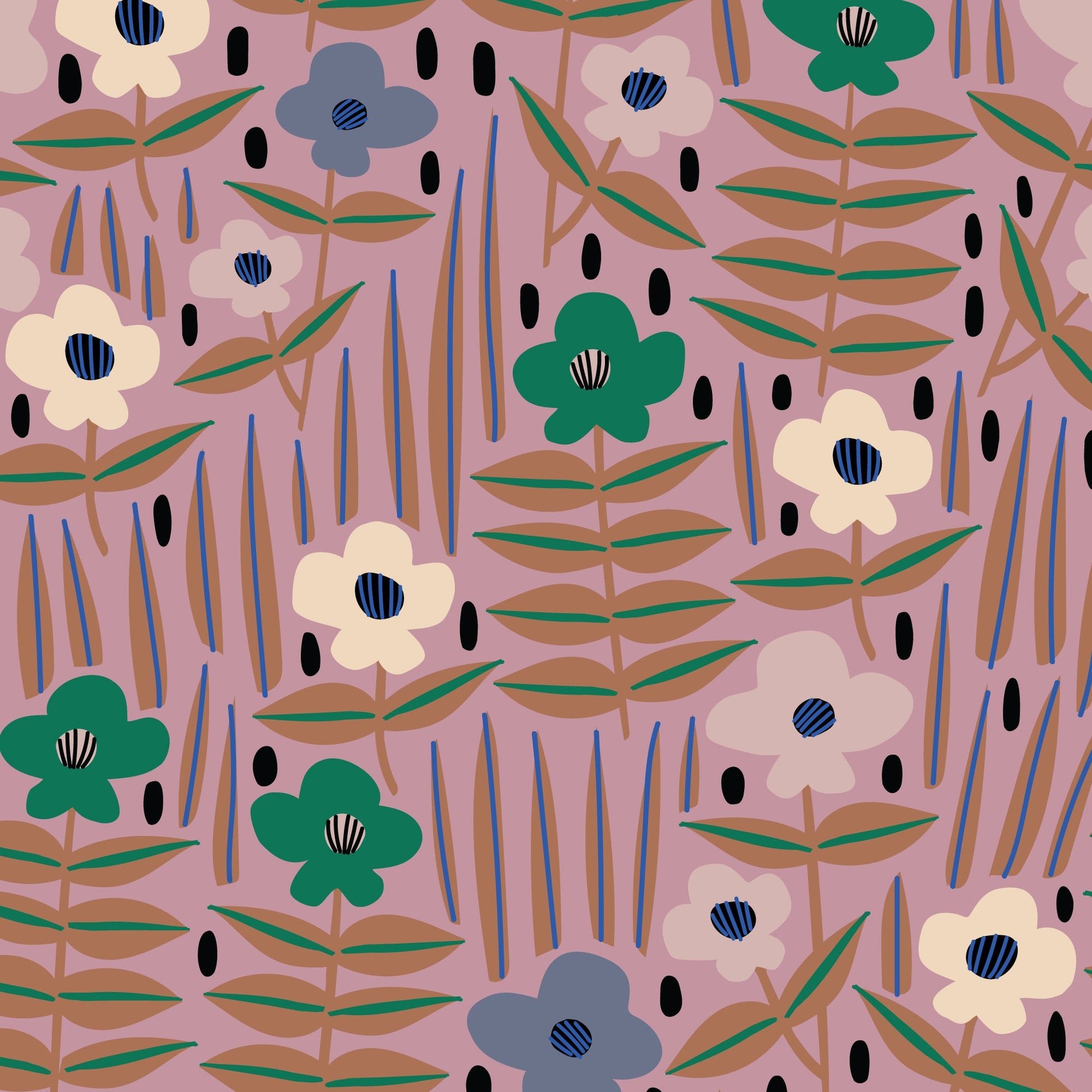 Moonflower - Sun Seed Moon - Leah Duncan - Cloud 9 Fabrics - Batiste - Simplifi Fabric