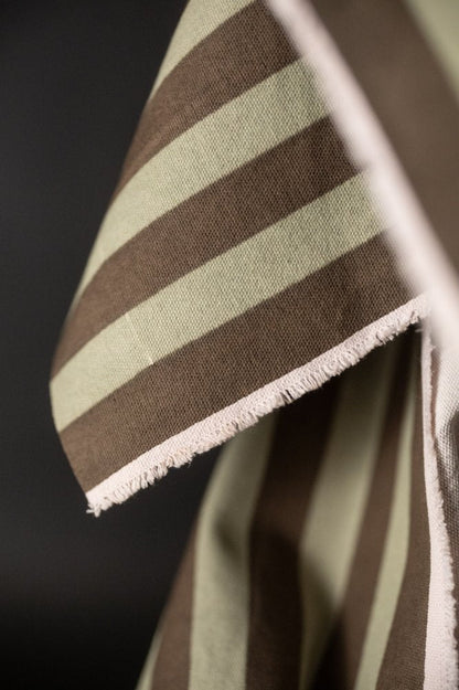 Moss & Pine Wide Stripe Indian Organic Cotton Canvas - Merchant & Mills - Simplifi Fabric