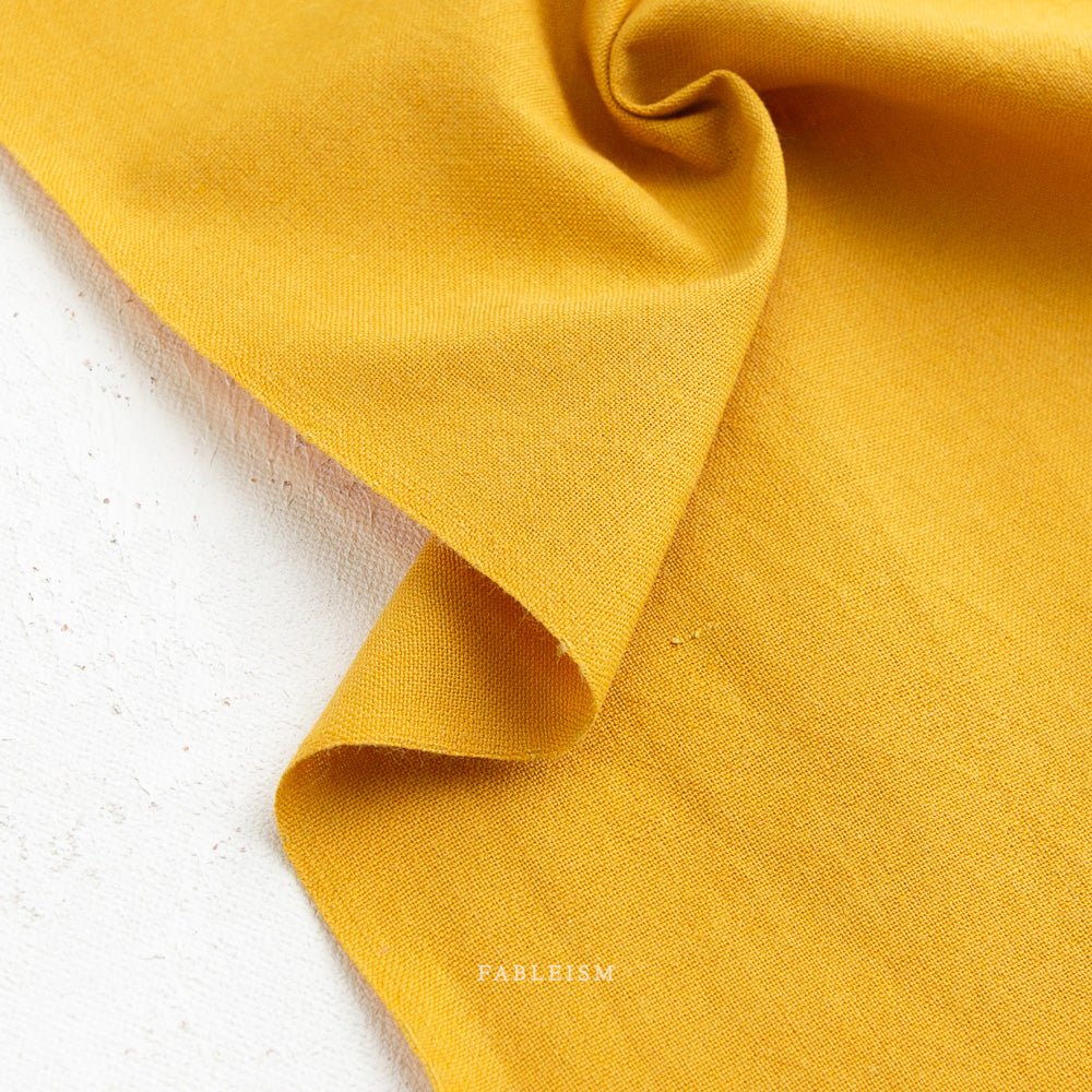 Mustard - Watercolor Wovens - Fableism Supply Co. - Simplifi Fabric