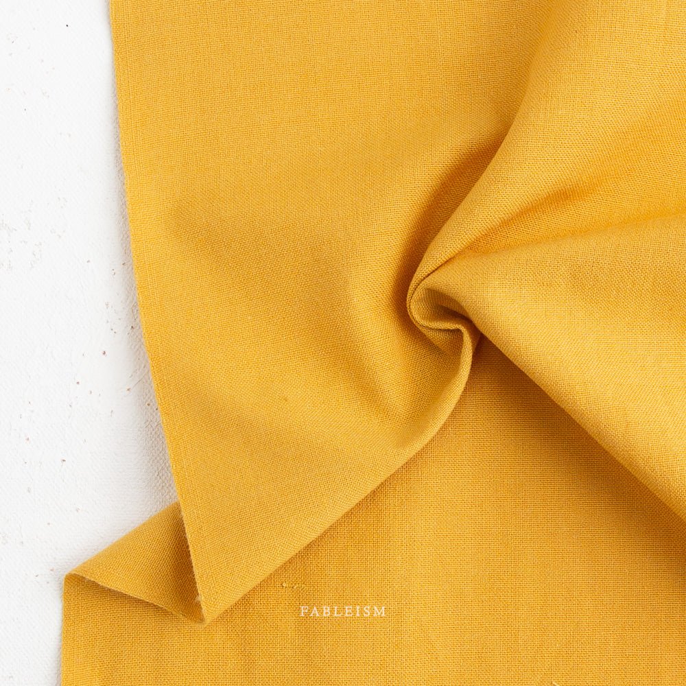 Mustard - Watercolor Wovens - Fableism Supply Co. - Simplifi Fabric