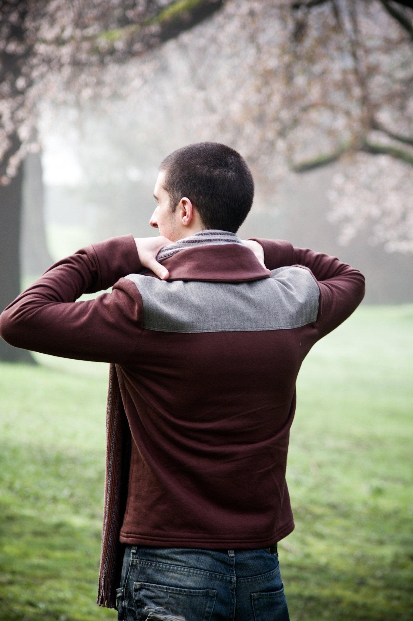 Newcastle Cardigan Mens PDF Sewing Pattern - Thread Theory - Simplifi Fabric