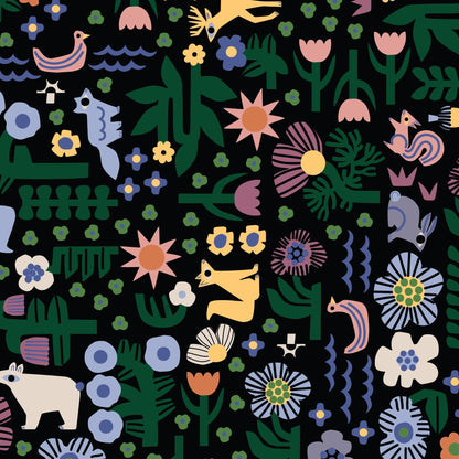 Nightdreams - Fern Grove - Leah Duncan - Cloud 9 Fabrics - Poplin - Simplifi Fabric