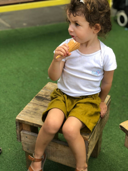 Nino Harem Shorts and Pants (newborn - 5yrs) PDF Sewing Pattern - Atelier Mimito - Simplifi Fabric