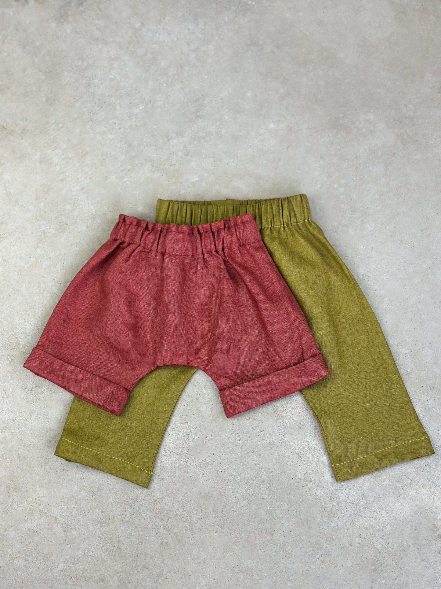 Nino Harem Shorts and Pants (newborn - 5yrs) PDF Sewing Pattern - Atelier Mimito - Simplifi Fabric
