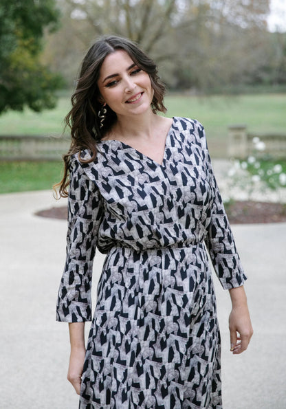 Notte Dress Paper Sewing Pattern - Maison Fauve - Simplifi Fabric