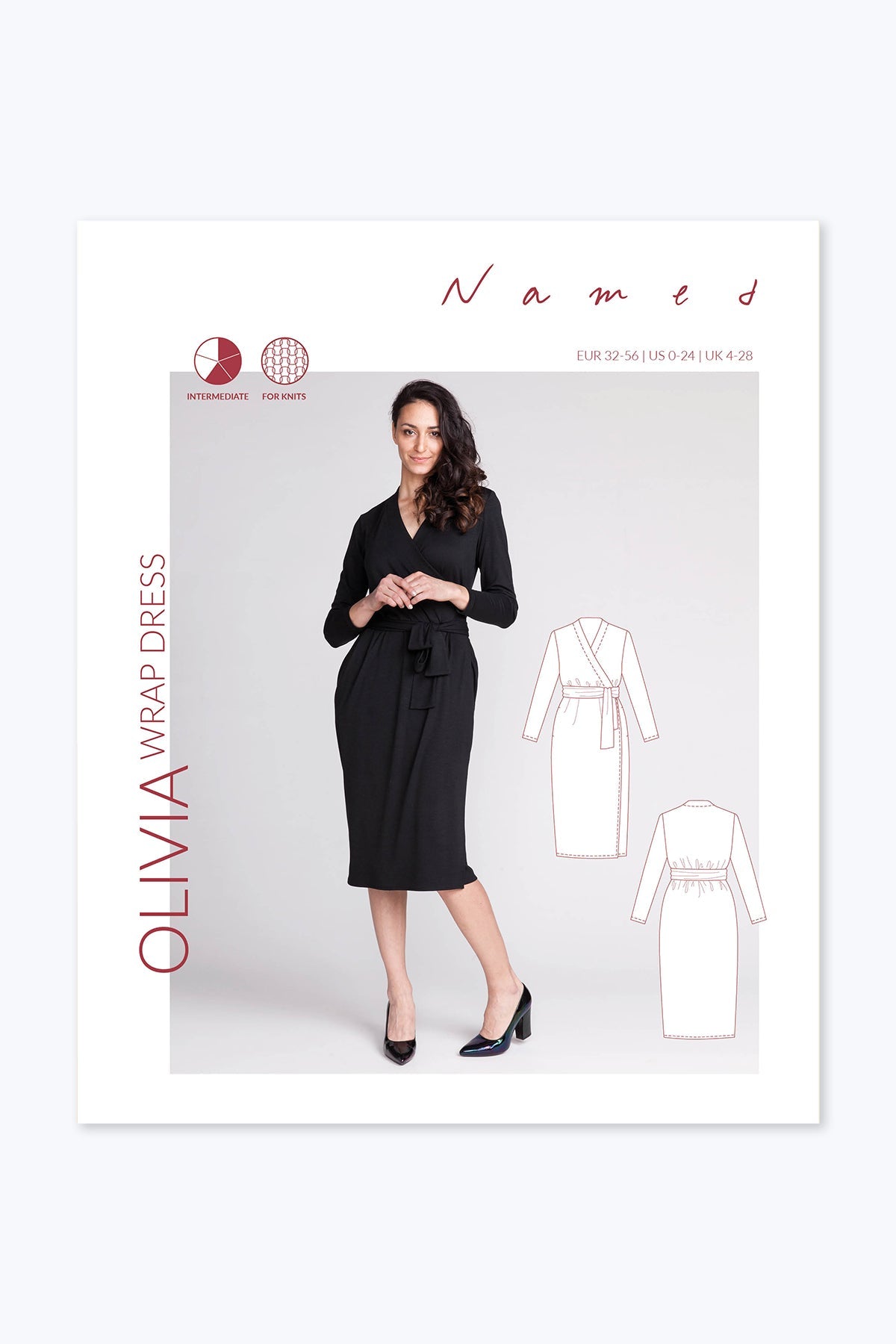 Olivia Wrap Dress - Named Clothing - Sewing Pattern - Simplifi Fabric