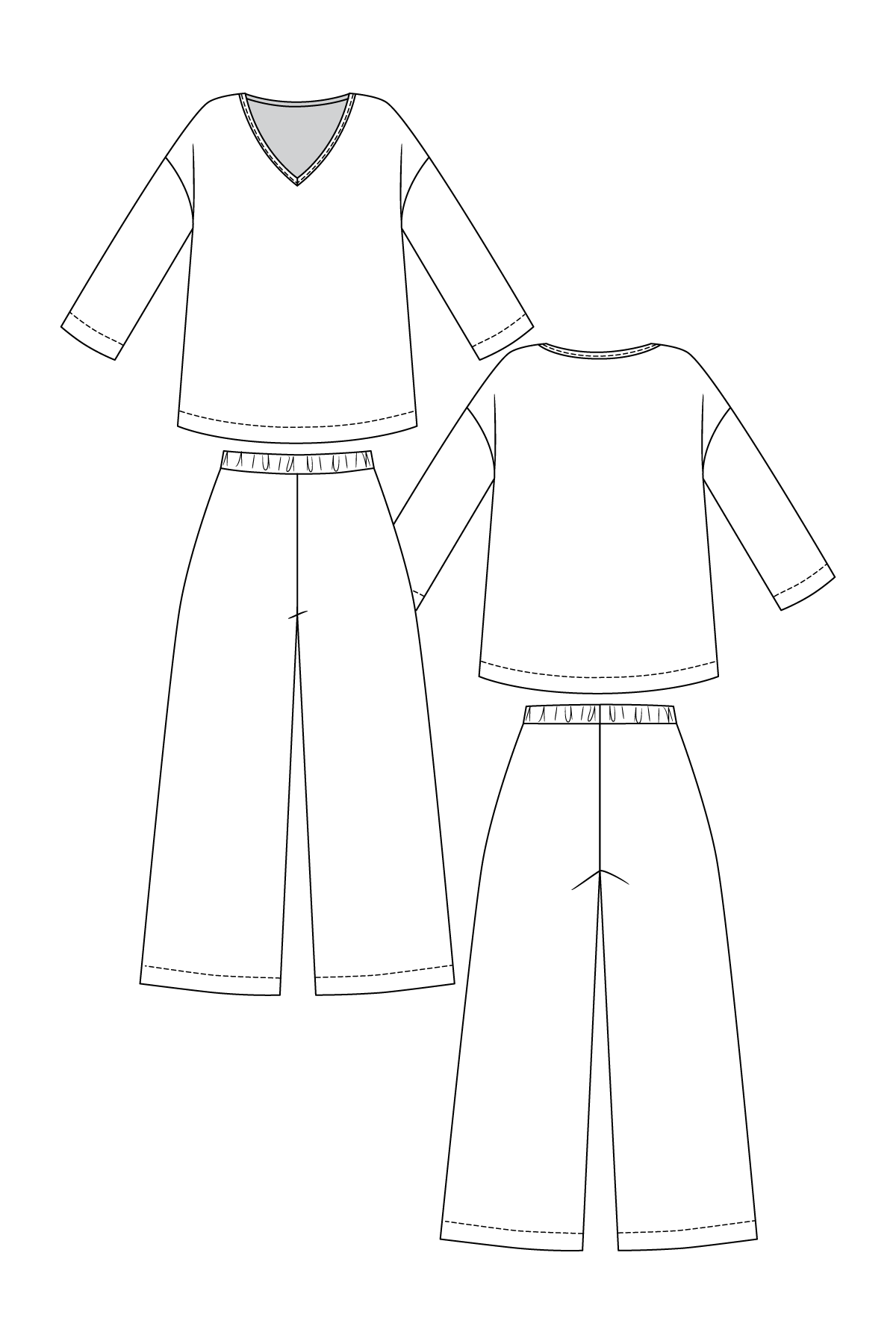 Olo Tee and Pants Set - PDF Pattern - Named Clothing - Simplifi Fabric