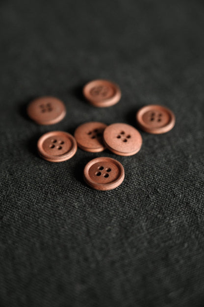 Organic Cotton Button - Various Colors - European Import - Merchant & Mills - 11mm & 15mm - Simplifi Fabric