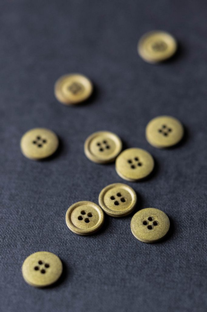 Organic Cotton Button - Various Colors - European Import - Merchant & Mills - 11mm & 15mm - Simplifi Fabric