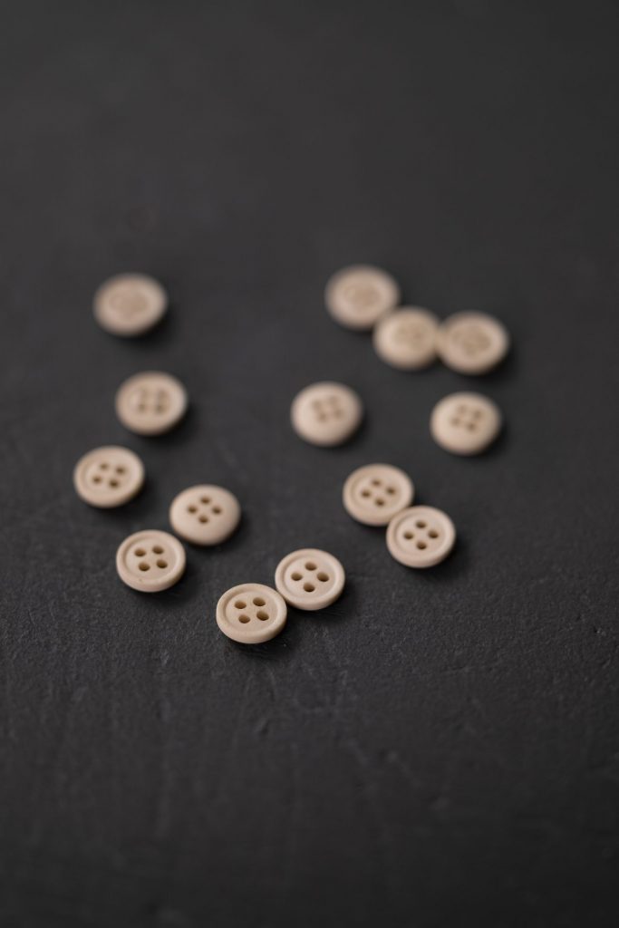 Organic Cotton Button - Various Colors - European Import - Merchant & Mills - 11mm & 15mm - Simplifi Fabric