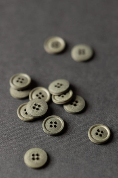 Organic Cotton Button - Various Colors - European Import - Merchant & Mills - 11mm & 15mm - Simplifi Fabric
