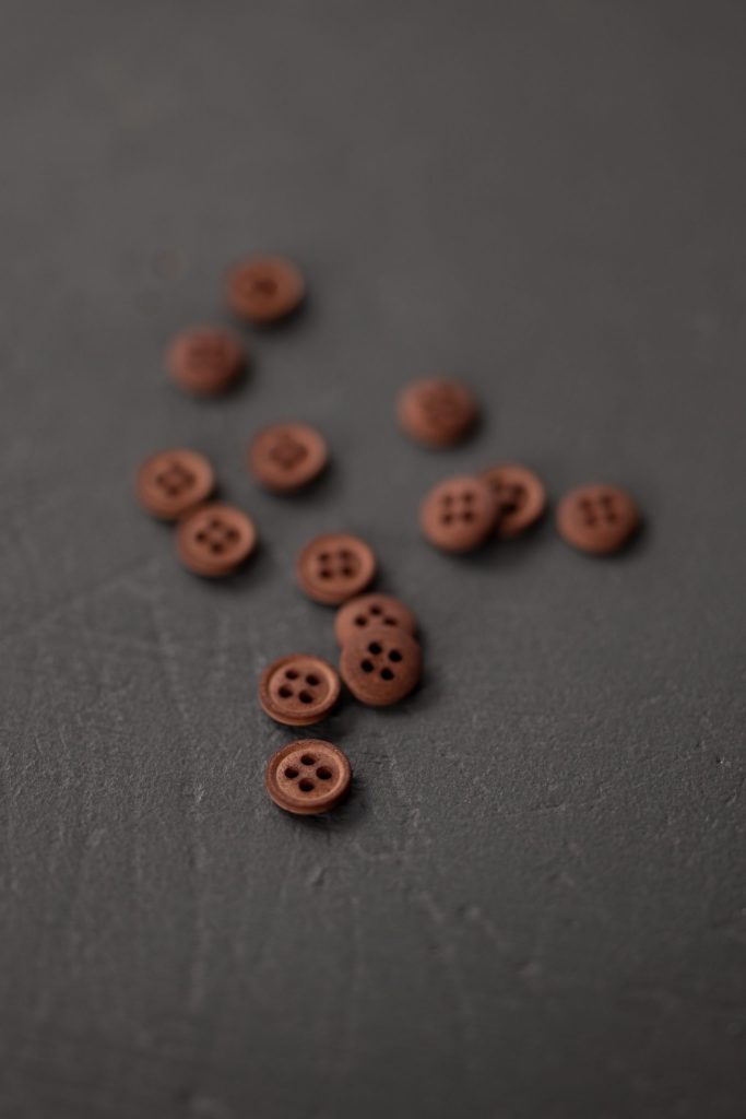 Organic Cotton Button - Various Colors - European Import - Merchant & Mills - 11mm & 15mm - Simplifi Fabric