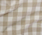 Organic Cotton Checkered - Beige - Simplifi Fabric