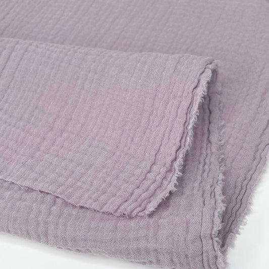 Organic Cotton Double Gauze - Lilac - Simplifi Fabric