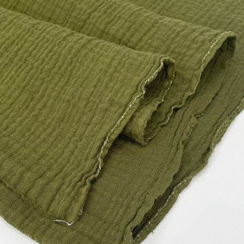 Organic Cotton Double Gauze - Moss - Simplifi Fabric