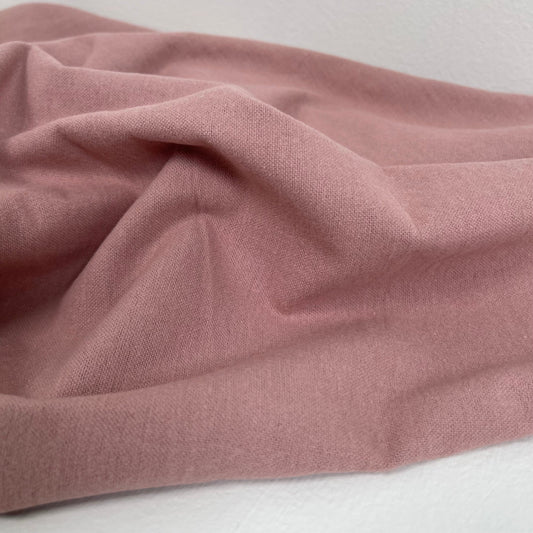 Organic Cotton Flannel 155gsm - Dusty Rose - Simplifi Fabric