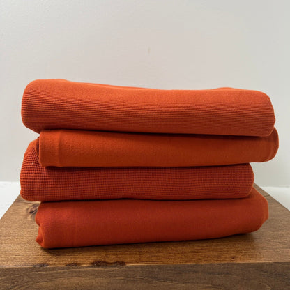 Organic Cotton Fleece 340gsm - Cinnamon Stick - Simplifi Fabric