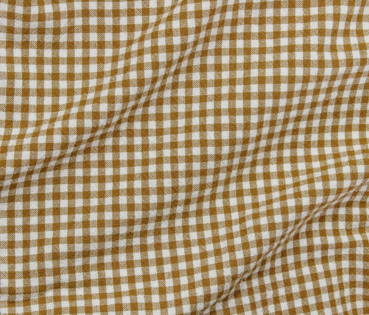 Organic Cotton Gingham - Dijon - Simplifi Fabric