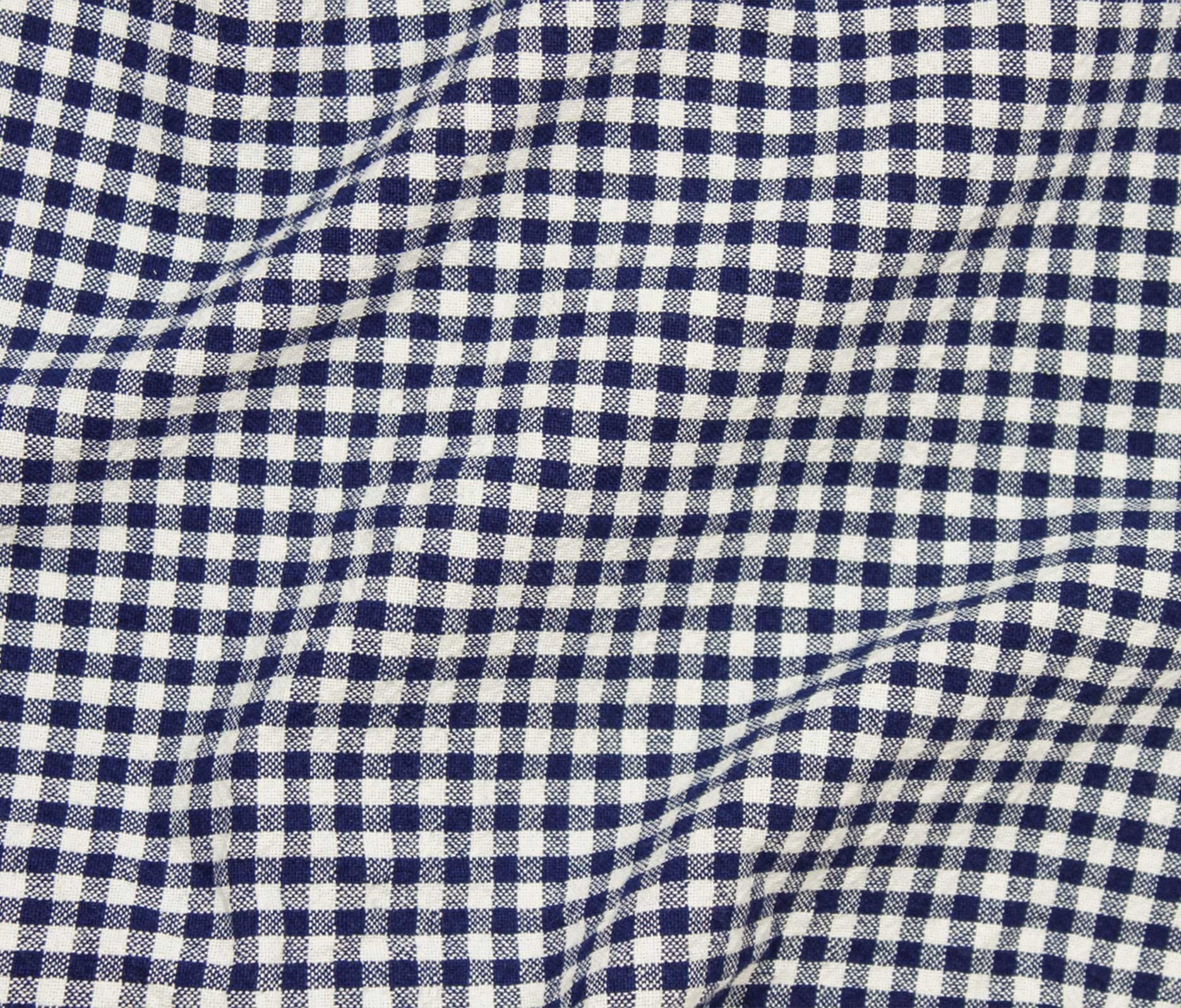 Organic Cotton Gingham - Navy - Simplifi Fabric
