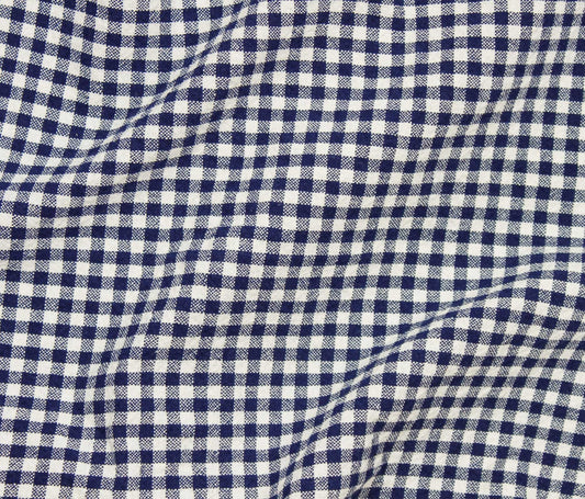 Organic Cotton Gingham - Navy - Simplifi Fabric