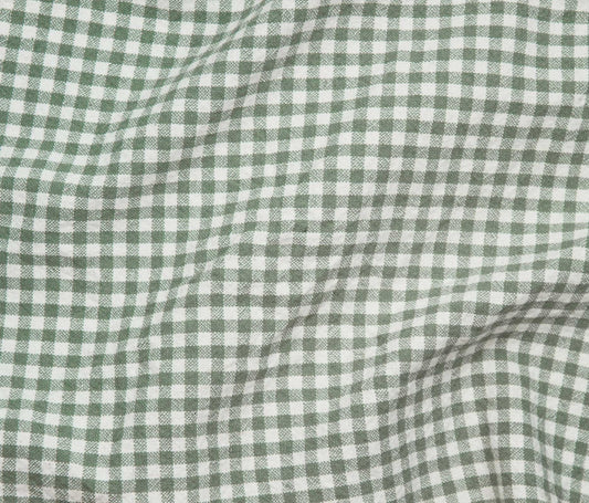 Organic Cotton Gingham - Sage - Simplifi Fabric