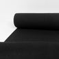 Organic Cotton Spandex Ribbing 280 gsm Wide - Black - Simplifi Fabric