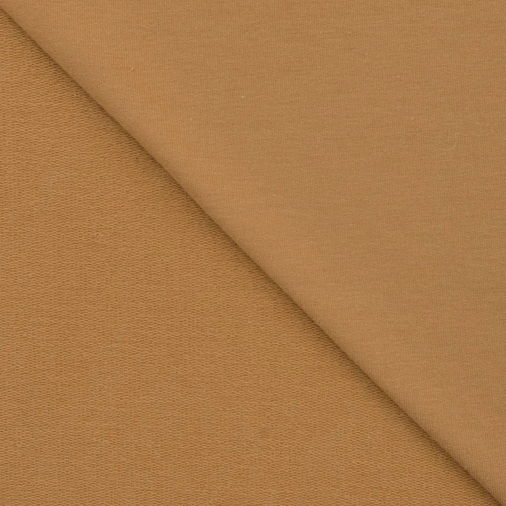 Organic Cotton Stretch French Terry - European Import - Oeko - Tex® - Caramel - Simplifi Fabric