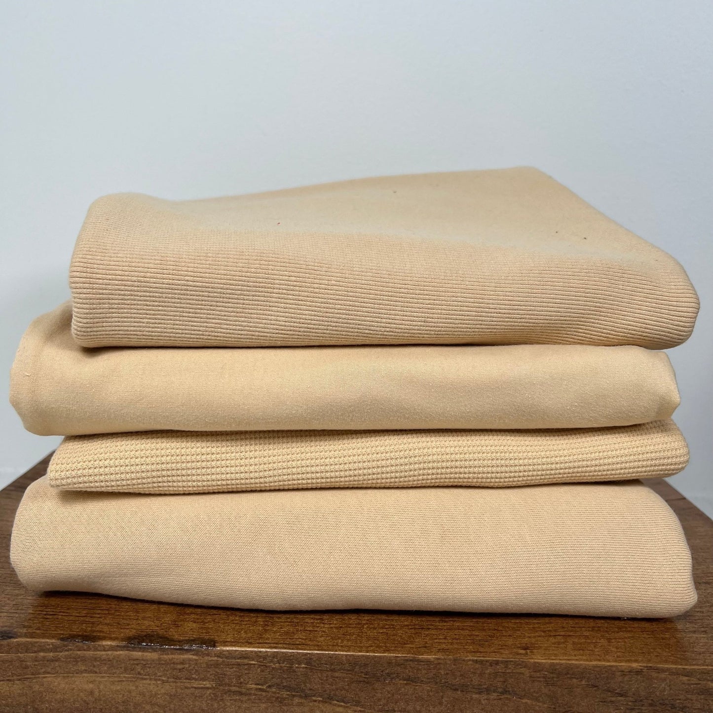 Organic Cotton Stretch Jersey 200gsm - Almond Buff - Simplifi Fabric