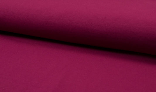 Organic Cotton Stretch Jersey - European Import - Oeko - Tex® - Raspberry - Simplifi Fabric