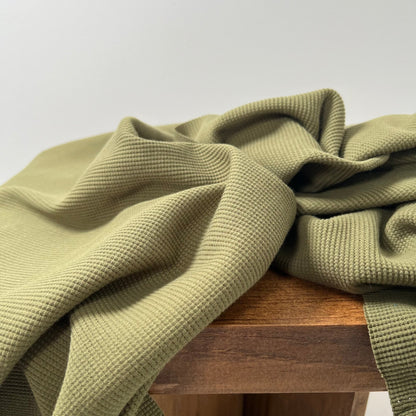 Organic Cotton Thermal / Waffle - Capulet Olive - Simplifi Fabric