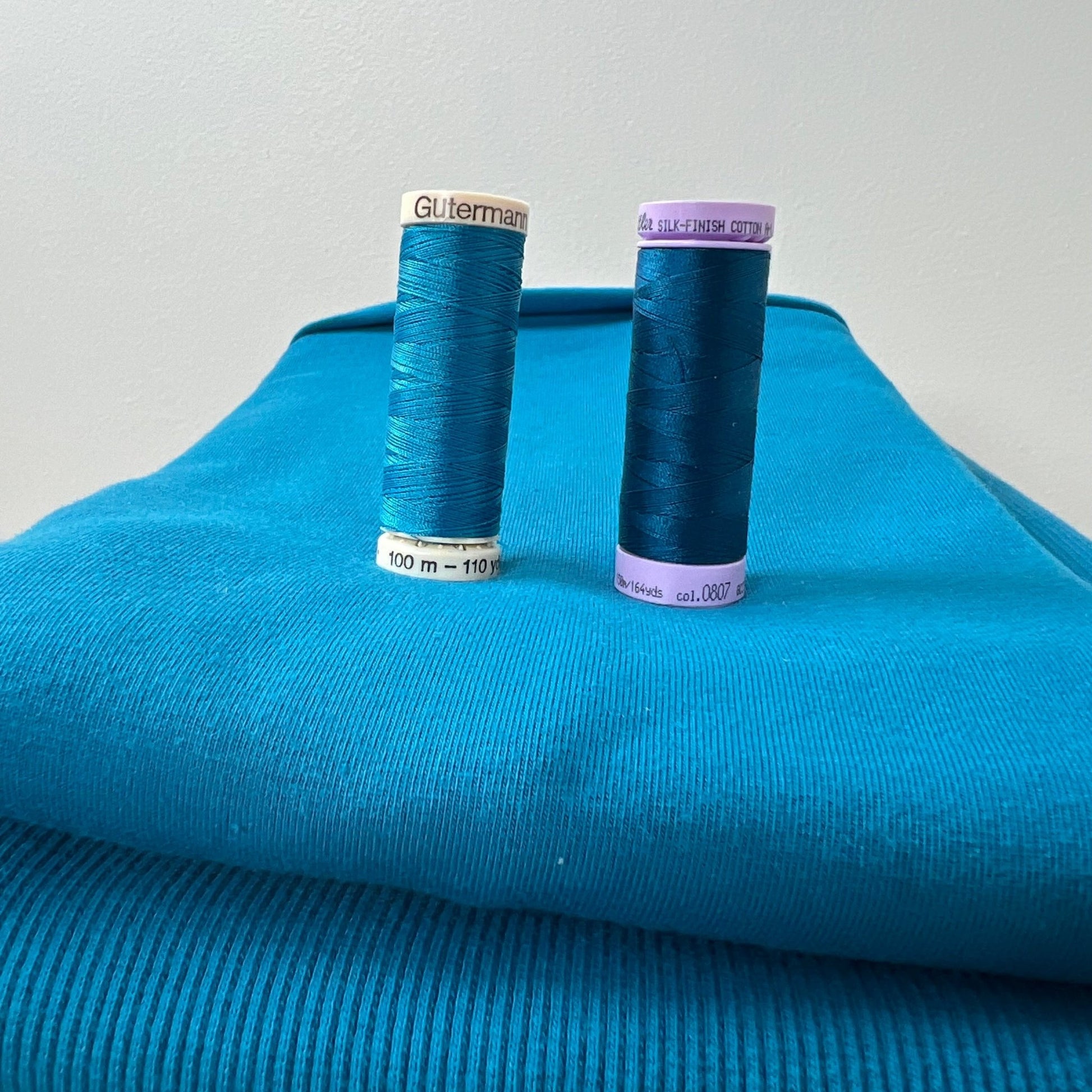 Organic Cotton Thermal / Waffle - Seaport Blue - Simplifi Fabric