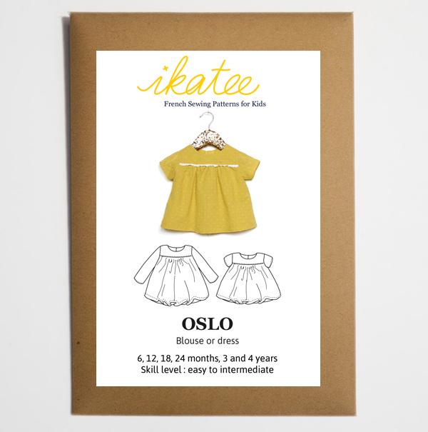 Oslo Blouse & Dress Sewing Pattern - Baby Girl 6M/4Y - Ikatee - Simplifi Fabric