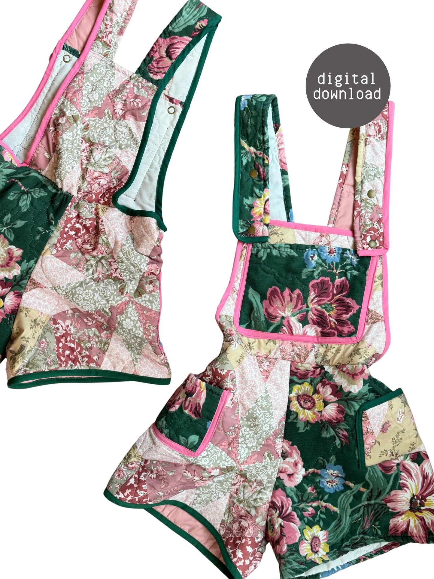 Overalls (Extension) - PDF Pattern - Hot Girl Quilting - Simplifi Fabric