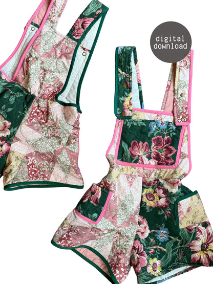 Overalls (Extension) - PDF Pattern - Hot Girl Quilting - Simplifi Fabric