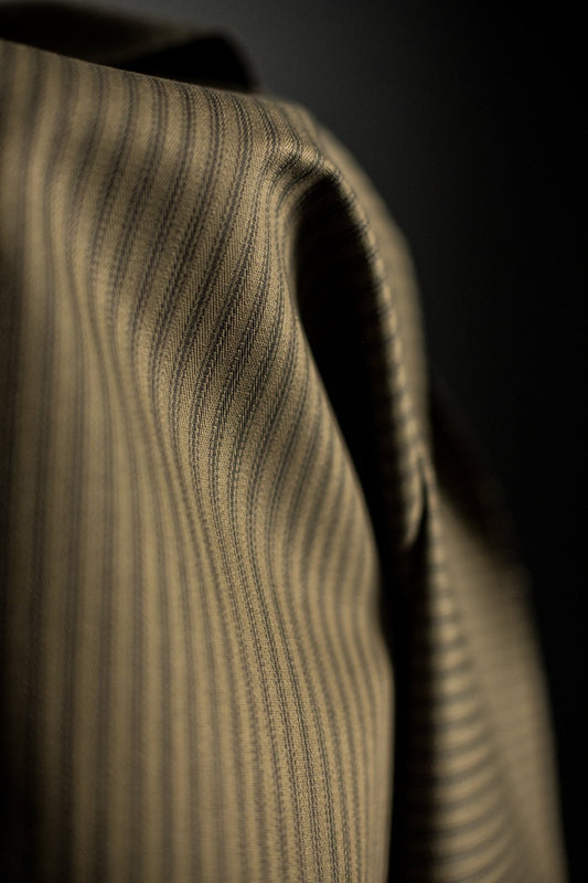 Overdyed Organic Cotton Ticking - Khaki - Merchant & Mills - Simplifi Fabric