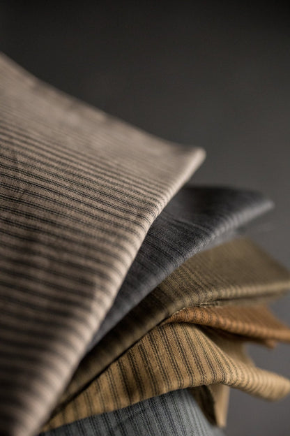 Overdyed Organic Cotton Ticking - Khaki - Merchant & Mills - Simplifi Fabric