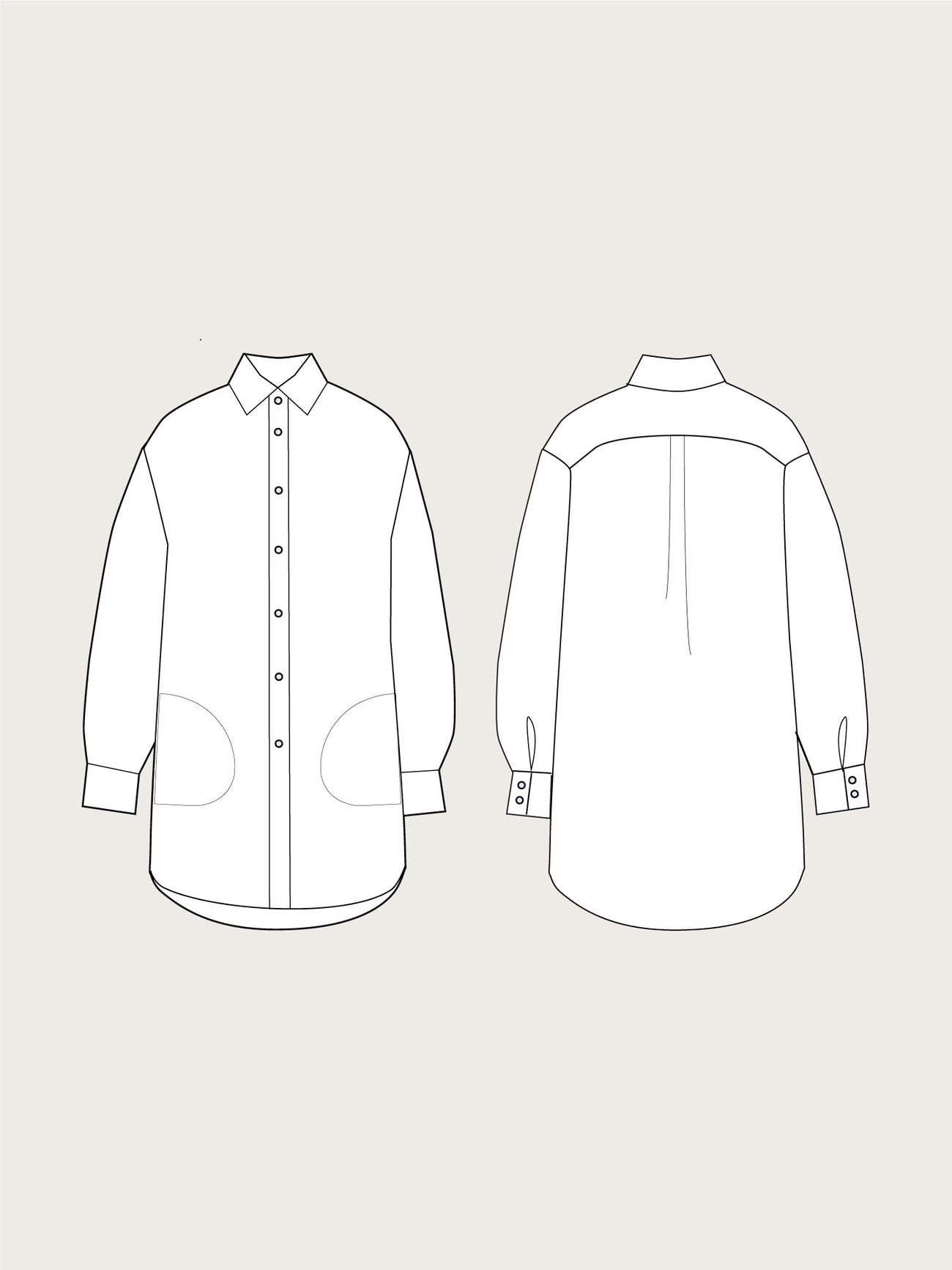 Oversized Shirt Pattern - The Assembly Line - Simplifi Fabric