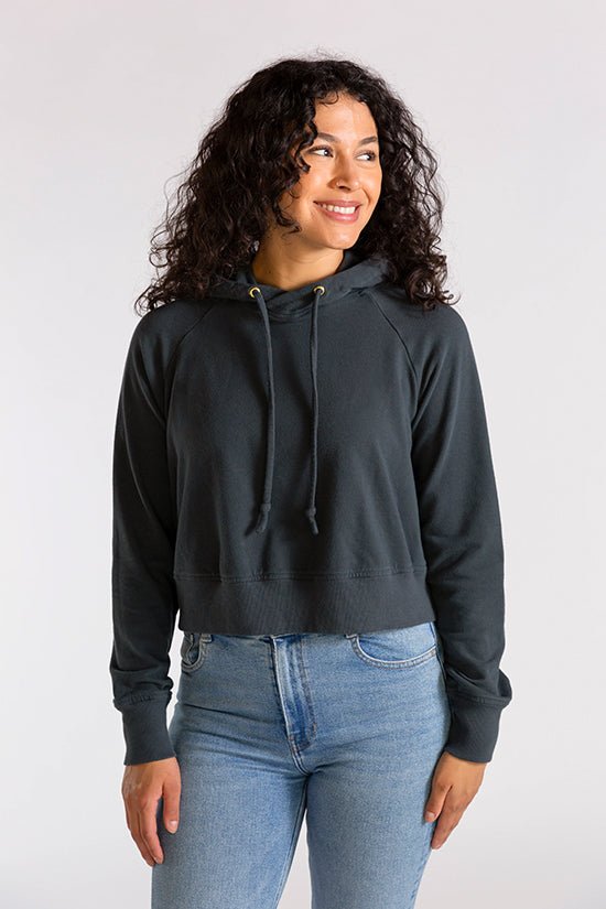 Page Cropped Hooded Sweatshirt Pattern - Chalk + Notch - Simplifi Fabric