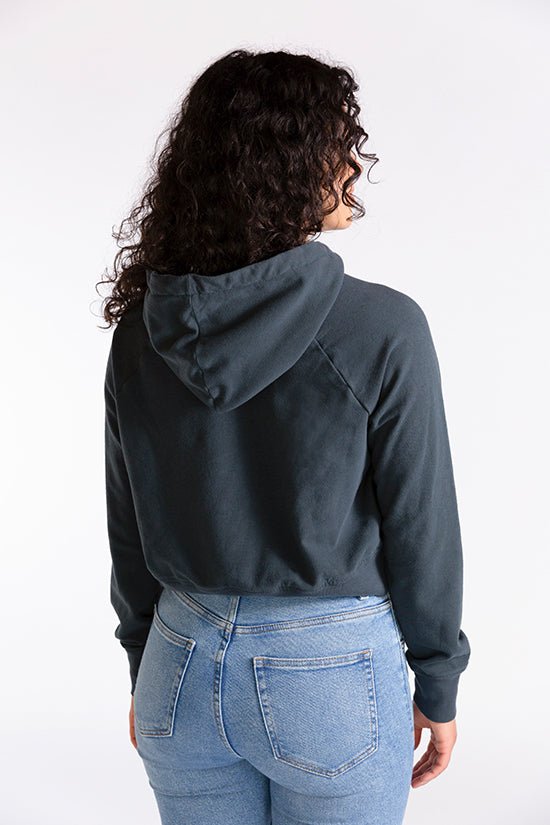 Page Cropped Hooded Sweatshirt Pattern - Chalk + Notch - Simplifi Fabric