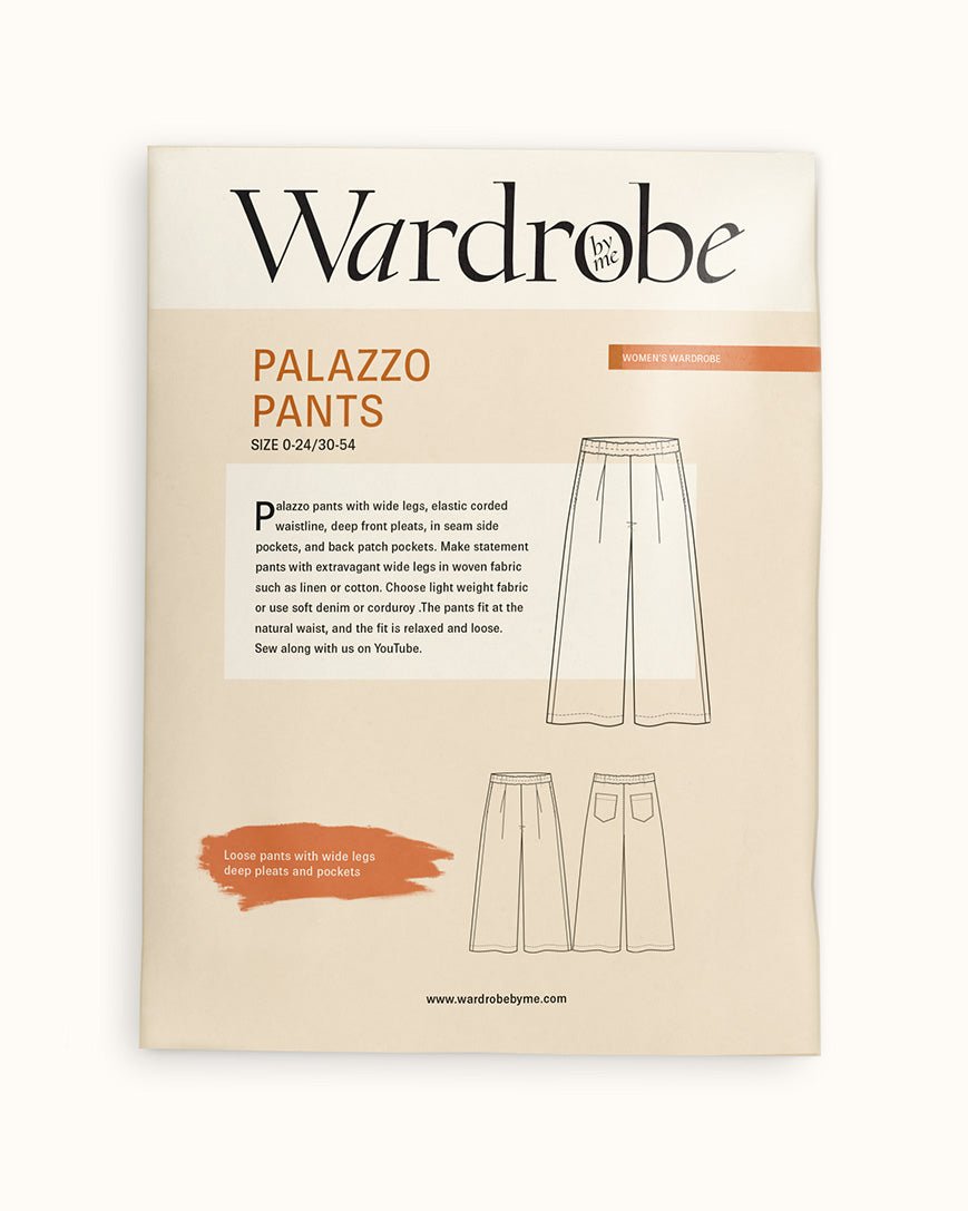 Palazzo Pants Paper Pattern - Wardrobe by Me - Simplifi Fabric