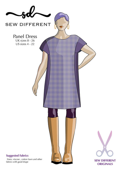 Panel Dress & Tee - Paper Sewing Pattern - Sew Different - Simplifi Fabric