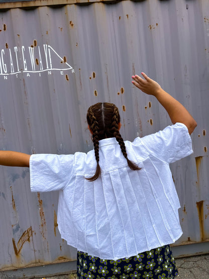 Panini Pleated Shirt PDF Sewing Pattern - Sew Like Shop - Simplifi Fabric