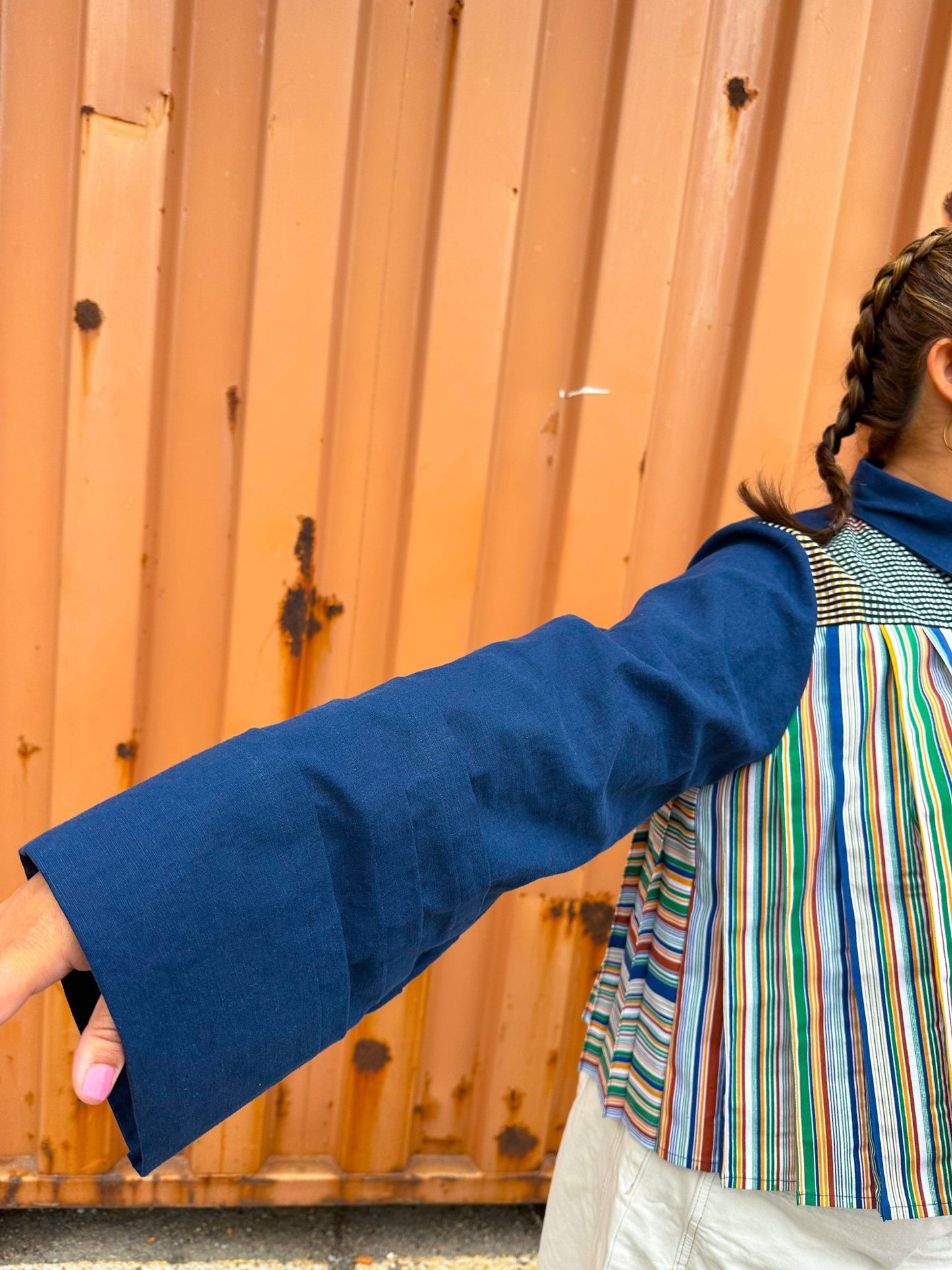 Panini Pleated Shirt PDF Sewing Pattern - Sew Like Shop - Simplifi Fabric