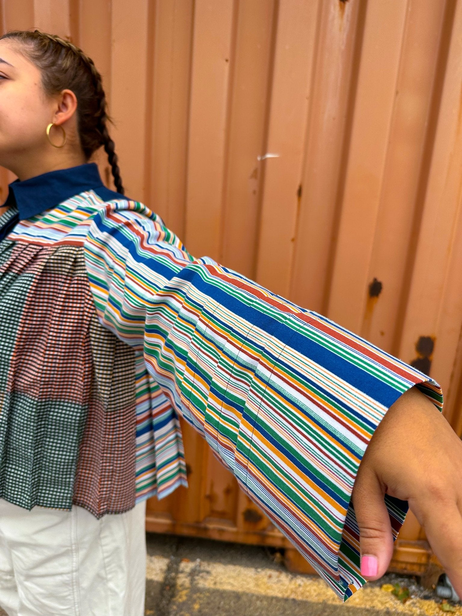 Panini Pleated Shirt PDF Sewing Pattern - Sew Like Shop - Simplifi Fabric