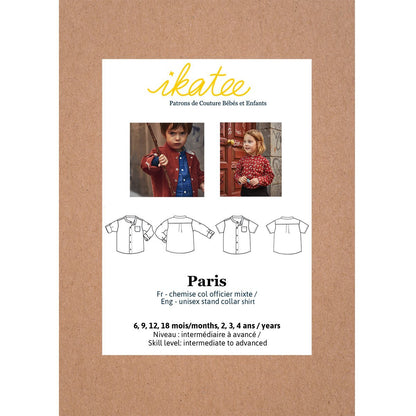 Paris Shirt Sewing Pattern - Baby 6M/4Y - Ikatee - Simplifi Fabric